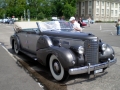 Mike Josephic presntes the CLC awards to the winners here the 38 caddy Swiss body car